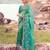 Fashionable sky blue shaded multi thread work  bagalpuri tissue sik saree with unstitched blouse