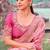 Ethnic onion pink multi work tissue silk saree with unstitched blouse