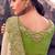  green shaded multi thread work tissue silk saree with unstitched blouse
