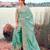 sky blue multi work tissue silk saree with unstitched blouse
