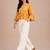 Stylish casual yellow top with flattering silhouette & premium comfort
