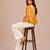 Stylish casual yellow top with flattering silhouette & premium comfort