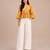 Stylish casual yellow top with flattering silhouette & premium comfort