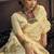 Cream linen silk blend saree with gold zari border & floral pallu
