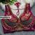 Magenta designer italian silkblend beads & real mirror work blouse