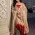 Orange pure tissue embroidered kurti palazzo set with dupatta
