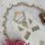 Cream chinnon silkblend kurti palazzo set with embroidered dupatta