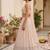 Peach Georgette Zari & Sequin Embroidered Lehenga Choli with Net Dupatta