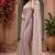 Pastel lavender linen batik print digital print bollywood saree