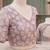 Pastel lavender linen batik print digital print bollywood saree