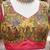 Canary yellow linen madhubani digital print bollywood saree