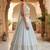 Sky Blue Georgette Zari & Sequin Embroidered Lehenga Choli with Net Dupatta