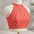 Ivory linen abstract floral digital print bollywood saree