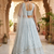 Sky Blue Georgette Zari & Sequin Embroidered Lehenga Choli with Net Dupatta