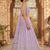 Lavender Georgette Zari & Sequin Embroidered Lehenga Choli with Net Dupatta