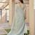 Women pista linen silk blend handloom saree