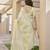 Women yellow linen silk blend handloom saree