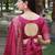 Women pink Art silk handloom saree