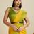 Women yellow Art silk handloom saree