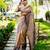 Women beige Art silk handloom saree