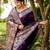 Women purple Art silk handloom saree