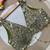 Olive mirror work cotton sleeveless blouse