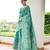 Women rama Art silk handloom saree