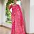 Women pink Art silk handloom saree