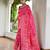 Women pink Art silk handloom saree