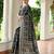 Women black Art silk handloom saree