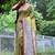 Women yellow Art silk handloom saree
