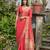 Women pink Art silk handloom saree