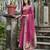 Women magenta Art silk handloom saree
