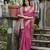 Women magenta Art silk handloom saree