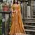 Women mustarad Art silk handloom saree