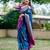 Women blue Art silk handloom saree