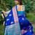 Women blue Art silk handloom saree