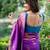 Women purple Art silk handloom saree