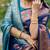 Women blue Art silk handloom saree