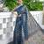 Women grey art silk handloom saree