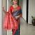Women grey Art silk handloom saree