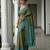 Women green Art silk handloom saree