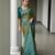 Women green Art silk handloom saree