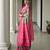 Women pink Art silk handloom saree