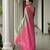 Women pink Art silk handloom saree