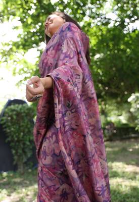 Women multicolor Art silk handloom saree 3