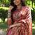 Women multicolor Art silk handloom saree