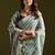 Women grey cotton handloom saree