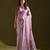 Women purple cotton handloom saree