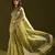 Women light yellow cotton handloom saree